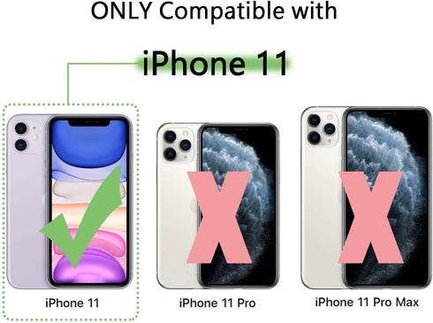 Compatible for iPhone 11 Case, Clear Crystal TPU Phone Cases Compatible with iPhone 11 6.1 Inch