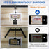 Overhead Phone Mount, Articulating Arm Cell Phone Holder with LED Light, Flexible Phone Stand for Live Streaming, Video