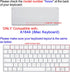 Keyboard Cover Skin for Apple iMac Wireless Magic Keyboard 2nd Gen MLA22LL/ A (Model: A1644), Silicone Skin Protector with Big Letter Design, US Layout, Flamingo by SANFORIN