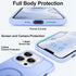 Vooii iPhone 13 Pro Case - Translucent Matte Magnetic Cover, Shockproof, Compatible with MagSafe, 6.1", Blue.