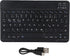 PUSOKEI German Layout 10Inch USB Computer Keyboard for Laptops and PCs (Black)