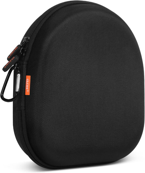 Hard Shell Headphone Case - Durable Zipper Portable Carrying Pouch Bag for Universal Headphone Travel