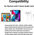 3.5mm Noise Canceling Earbuds with Microphone, Magnetic Wired Jack Earphone for Google Pixel 4a, Samsung A15, iPhone 6