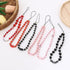 Taouzi 6PCS Beaded Phone Lanyard Wrist Strap, Fruit Star Pearl Rainbow Color Phone Chain for Women Girls