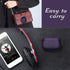 Upgrade Cover for Airpods Pro Case, Leather Texture Full-Body Protective Case, Wireless Charging, Burgundy