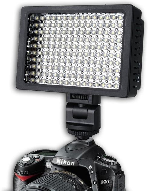 SSE 160 5600K 3 LED Digital Video Light of LEDs Video Kit Includes Rotating Cold Shoe Mount and Filters for Canon