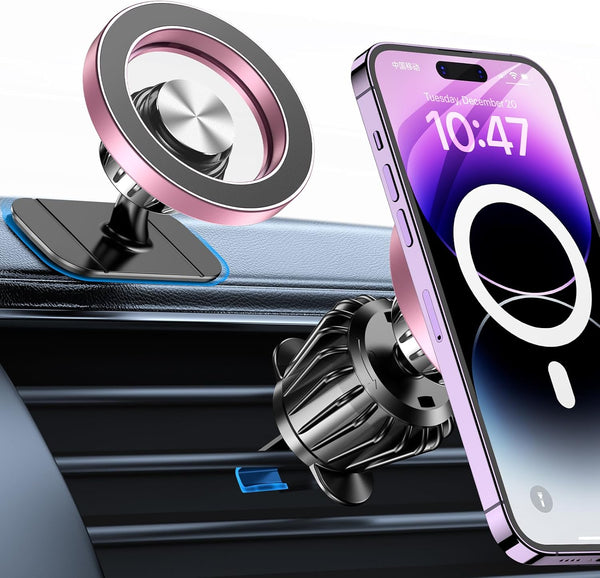 for Magsafe Car Mount, 20 Strong Magnets Magnetic Phone Holder for Car Dashboard, 360° Rotation Air Vent Car Phone
