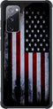 Tnarru Compatible with Samsung Galaxy S20 FE Case, American Flag Pattern Hard PC Back and Soft TPU Sides
