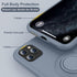 Thomo for iPhone 11 Pro Max Case - Liquid Silicone Ring Holder Kickstand, Full-Body Protective Cover, Lavender Grey