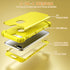 IDweel Yellow iPhone 8 Plus & 7 Plus Case, 3-in-1 Shockproof Hybrid with Screen Protector, Hard PC & Soft Silicone