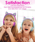 FosPower Kids Headphones with LED Cat Ears, 85 dB Safe Volume, Tangle-Free Cables, Hot Pink/Purple for School/Travel.