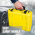 Hard Case 14x 11.5x 6 Inch, Portable Waterproof Protective Camera Case with Customizable Foam, Yellow