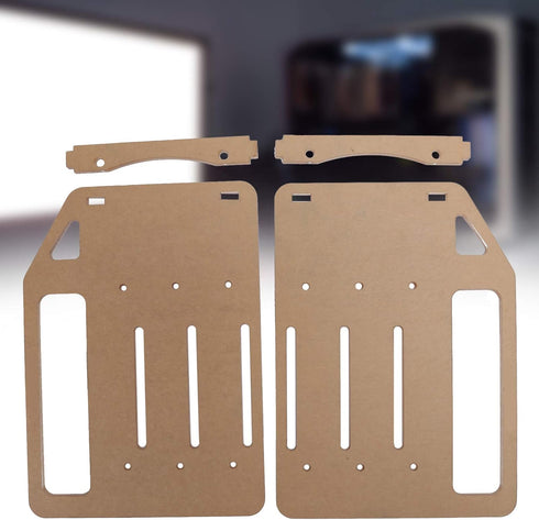 3 Layer 3.5in Hard Disk Drive Rack, Transparent DIY HDD Cage Tray Holder, 2Pcs Acrylic Plate