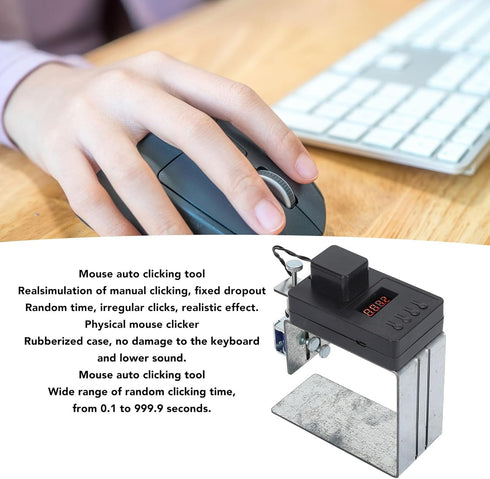 Physical Click Auto Keyboard Clicker - Mouse Jiggler and Mover for Gaming Computer