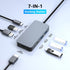 Buerlaseul 4K@60Hz 7 1 USB3.0/USB-C HDMI Display Port USB C Docking Station Dual Monitor for Dell/HP/Mac Laptop, in USB