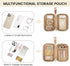 LOVEVOOK 17 Inch Laptop Bags for Women, Waterproof Work Tote Bag with Clutch, Quilted Beige & Brown