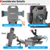 APPS2Car Sturdy CD Slot Phone Mount with One Hand Operation Design, Hands-Free Car Phone Holder, Universally Compatible