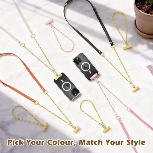 2Metal 17, MoKo Universal Phone Crossbody Lanyard Phone Chain, Anti-Theft Adjustable Cellphone Cross Body Neck Strap