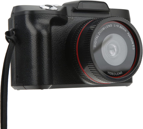 Portable Digital Video Camera Camcorder, 16MP 16X 1080P with 2.4 Inch 180 Degree Flip Screen for Beginners