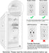 5-Outlet Wall Charger Surge Protector with 4 USB Ports - 1680J Multi Plug for Home, Office, Travel