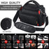 FOSOTO Camera Shoulder Bag Case for Nikon D3000, D3200, D3300, D5100, D5300, D7500, D500, D610, Canon 2000D