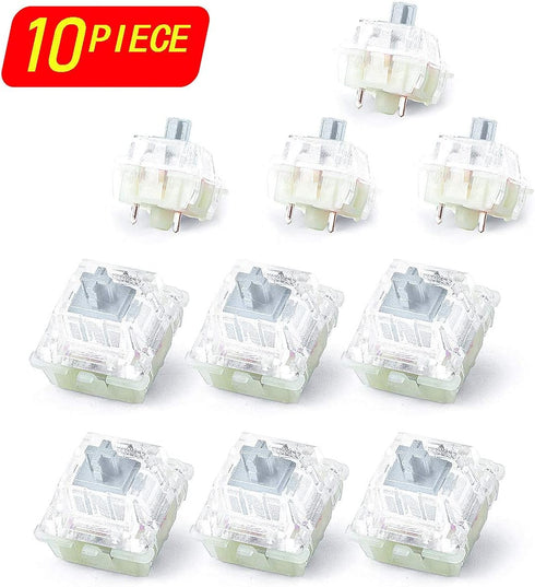 Wholesales Authentic RGB Cherry Switches, Keycap Keyswitches for Corsair & MX8.0 RGB Keyboards (Silver 10PCS)