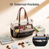 LOVEVOOK 15.6 Inch Laptop Tote Bag for Women, Work Bag Teacher Tote with Large Cup Holder, Quilted Nurse Diaper Bag