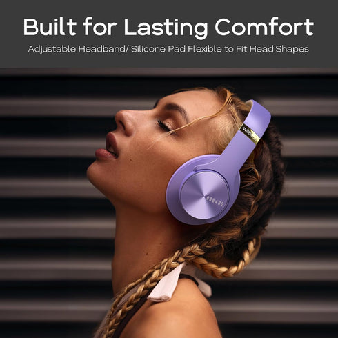 DOQAUS Bluetooth Headphones Over Ear, 90 Hours Playtime, Wireless Headphones with Noise Isolating HiFi Stereo Sound