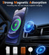 FNTCASE iPhone 12 Clear Case, Magnetic Military Grade Drop Protection, Rugged Shockproof Bumper Cover