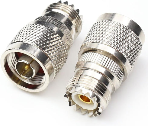 N Male to UHF Female Connectors, Pl259 to N Type Connector RF Coaxial Coax Adapter, SO239 Female Adapter Pl259 Female