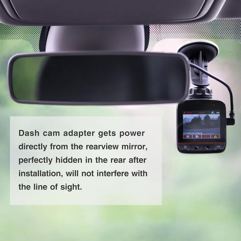 GPS Dash Cam Power Adapter, 12Pin Type C Connector Charger Cable for Select Toyota Models