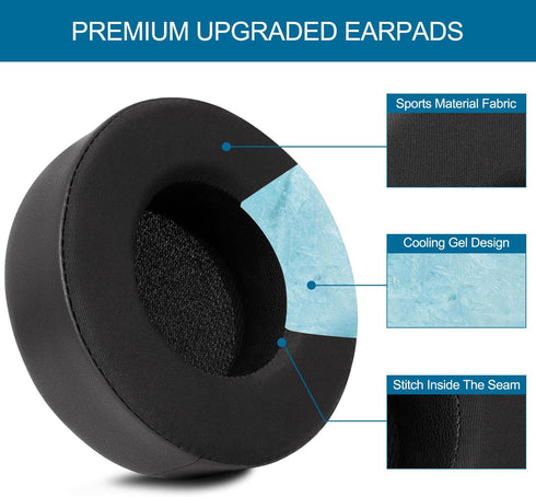 Cooling Gel Replacement Ear Pads and Headband Cover for Corsair Virtuoso RGB Wireless SE XT Headset
