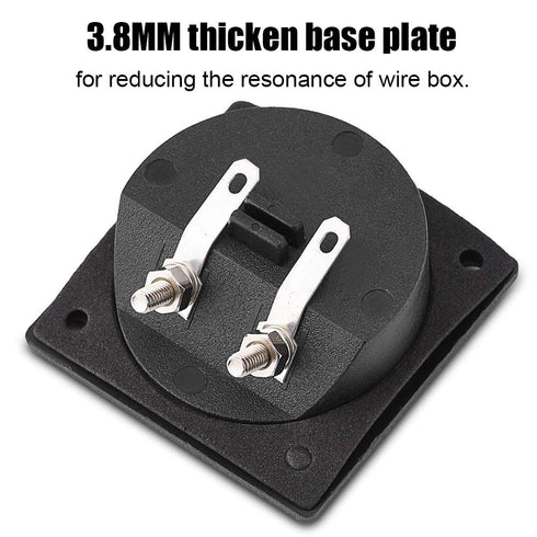 Speaker Box Terminal Cup, Double Binding Post Speaker Terminal Board, Push-in Jack Spring Loaded Connector for DIY
