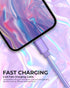 LIQUIPEL Powertek 6 ft iPhone Charger Cable, Fast Charging Lightning to USB Adapter, MFI Certified (Purple)