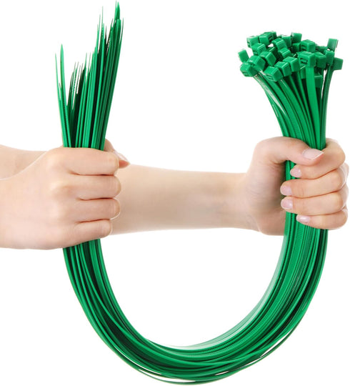 Shappy 50 Pcs Heavy Duty Zip Ties, Strong Large Cable Wire Ties for Bundling Crops and Water Pipes (Green, 24 Inch)