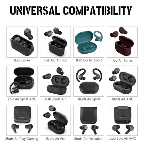 Charger Charging Cable fits for JLab Go Ai Pop/Sport, JLab Epic Air an/Sport ANC, JLab JBuds Air/Sport/Executive/ANC/Play Gaming/Pro Wireless Bluetooth Earbuds Case -3.3ft