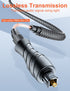 VANAUX Optical Digital Audio Cable, Toslink Cable with PMMA Fiber Optic Braided Jacket, S/PDIF Male to Male Cord