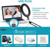 AceTaken 10'' C920s C930 C922x C925e C615 Webcam Ring Light Wall Mount, Streaming Light with Folding Arm Wall Holder
