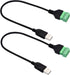 zdyCGTime USB 2.0 A Screw Terminal Block Connector Cable - USB 2.0 A Male Plug to 5 Pin/Way Female Bolt Screw