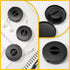 9 Pcs Charging Cord Organizer Black Portable Charger Cord Holder, Retractable Cable Management for Home Office