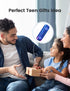 ERKEISEHN Bluetooth Speaker, IPX7 Waterproof Wireless Speaker with Colorful Flashing Light, 25W Super Bass, 24H Playtime