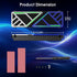 WAVLINK 880X NVMe Heatsink, M.2 Heatsink for 2280 NVMe/SATA SSDs, High-Performance Cooler, Aluminum Alloy, Dual Thermal