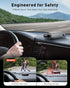 iGoevo Radar Detector Dash Mount Compatible with Cobra, Uniden, Escort & More, Heat-Resistant Hook-and-Loop Base