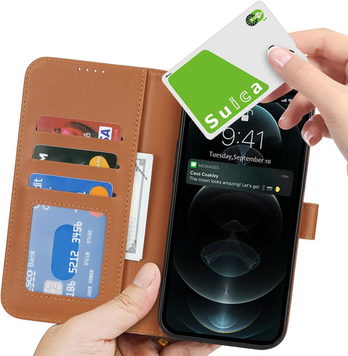 SunYoo 12 12 for iPhone Case Wallet with Card Holder,for iPhone Pro Wallet Case for Women Men,PU Leather Shockproof