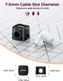 gliship [2025 6-Pack 6 Upgrade Magnetic Cable Clips - Cell Phone Cord Holder for Nightstand, Mini Cube Cord Holder