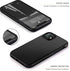 Tasikar Compatible with iPhone 11 Case, Carbon Fiber Leather Design with TPU Bumper, Premium Hybrid Case (Black)