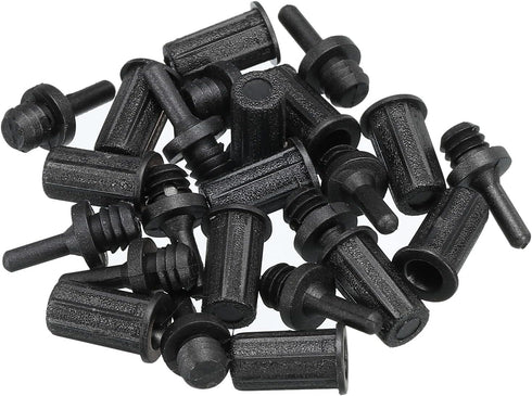 MECCANIXITY Speaker Grill Guides, Plastic Black Dia 6mm for Speaker Parts Accessories, Pack of 12