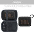 Case for JBL GO 4 GO 3 Portable Bluetooth Speaker, Eco Cover for JBL GO 4 Speaker with Adapter Slots, Waterproof and Dustproof Feature, Black - Case Only