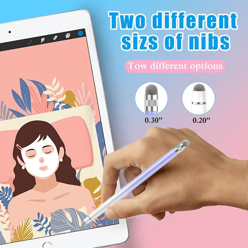 2PCS Stylus Pens for Touch Screens, Compatible with iPhone/iPad/Tablet Android/Microsoft Surface, All Touch Screens