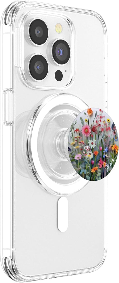 Flower Bouquet Floral Pattern PopSockets PopGrip for MagSafe